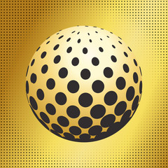 Set abstract halftone 3D spheres. Dotted spot vector design elements.