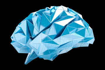 Digital x-ray human brain 3D rendering