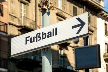 Schild 219 - Fussball