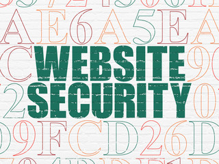 Web design concept: Website Security on wall background