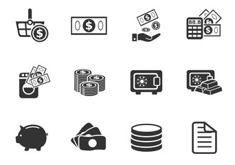 money icon set