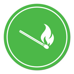 Match fire icon vector