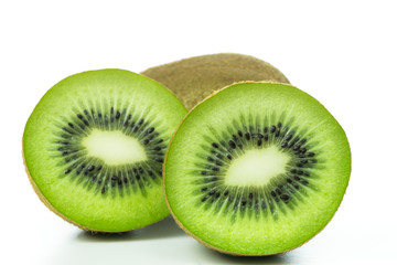 Aufgeschnittene und saftige Kiwi, Close up