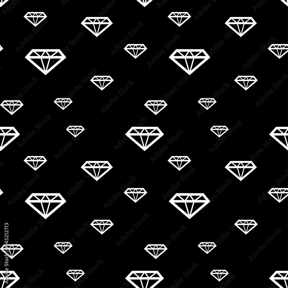 Poster abstract seamless pattern with many elements