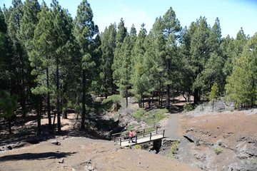 Brücke an der Vulkanroute auf La Palma