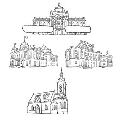 Zagreb Croatia Famous Buildings