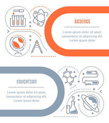 Website Banner and Landing Page Science and Education