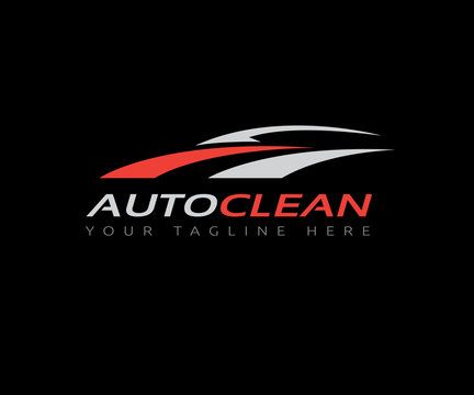 Auto Clean, Car wash, Car Logo, Auto motive icon, Vector illustration 