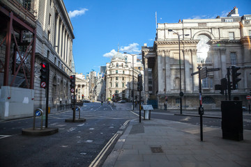 Bank station square, London