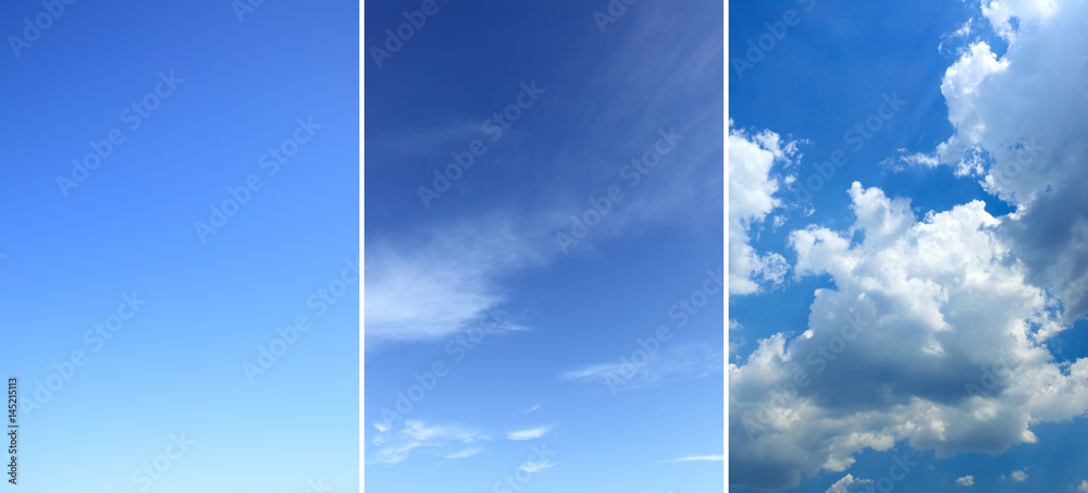 Wall mural sky backgrounds set