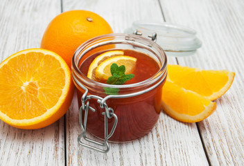 Delicious orange jam