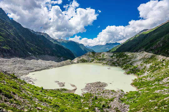 Bashkara lake at sunny day