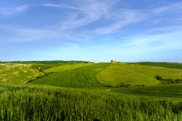 Countryside landscape around Pienza Tuscany