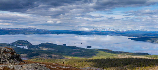 View of the Norwegian border from Sweden