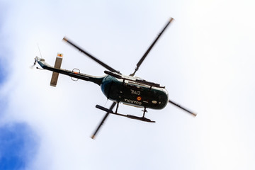 Rescue Helicopter, as seen from below