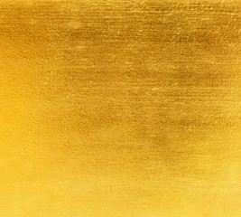 Shiny yellow leaf gold foil texture