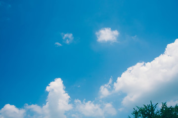 summer sky with clouds