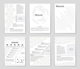 Abstract vector layout background set. For art template design, list, front page, mockup brochure theme style, banner, idea, cover, booklet, print, flyer, book, blank, card, ad, sign, sheet,, a4