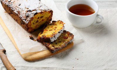 Pound cake for breakfast tea