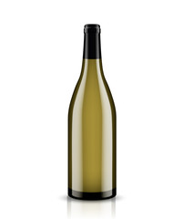 Mockup wine bottle. vector design.