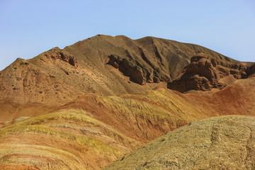 Zhangye Danxia landform, colorful mountains, China