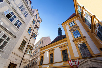 Obraz premium Architecture of the Historical center of Vienna, Austria