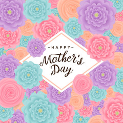 Happy mother's day background. Vector illustration.