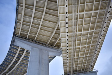 Highway junction, below view