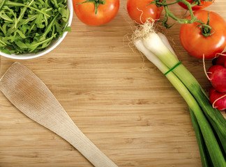 Fresh vegetables in the kitchen.