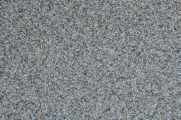 Poppy seed. Macro photo. Top view.