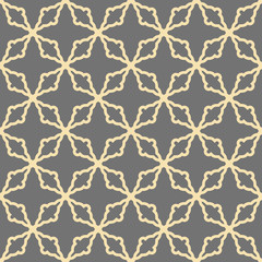 Seamless golden ornament in arabian style. Pattern for wallpapers and backgrounds