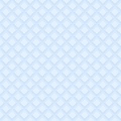 Seamless light blue background. Modern geometric pattern with volume repeating squares