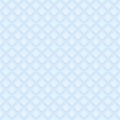 Seamless light blue background. Modern geometric pattern with volume repeating squares