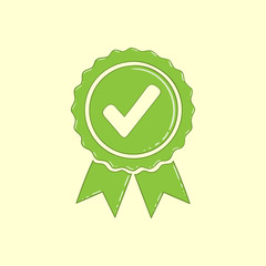 Approved or Certified Medal Icon