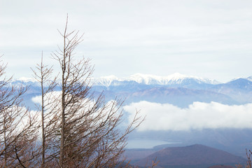 View from Fuji 5th, mountain and snow landscape