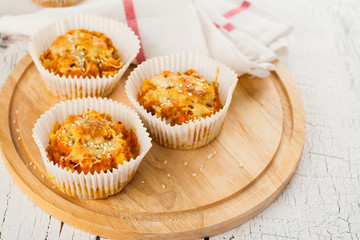 Carrot vegetable muffins