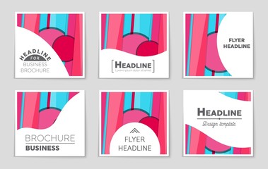 Abstract vector layout background set. For art template design, list, front page, mockup brochure theme style, banner, idea, cover, booklet, print, flyer, book, blank, card, ad, sign, sheet,, a4