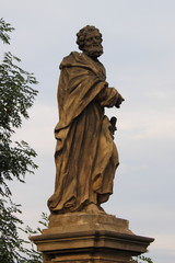 Statue of St. Judas Thaddeus in Prague, Czech Republic