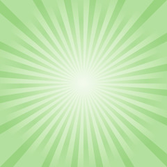 Abstract background. Soft Green rays background. Vector EPS 10, cmyk