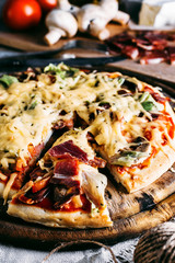 Fresh tasty pizza