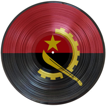 recommend clip art: Angola Picturedisc Flag