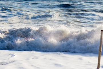 Storm, sea coast on the Black sea