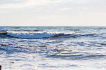 Obraz premium Storm, sea coast on the Black sea
