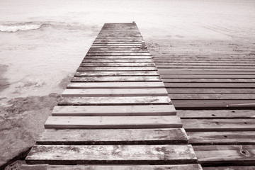 Obraz premium Pier, Formentera, Balearic Islands