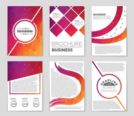 Abstract vector layout background set. For art template design, list, page, mockup brochure theme style, banner, idea, cover, booklet, print, flyer, book, blank, card, ad, sign, sheet,, a4.