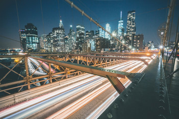 Fototapeta na wymiar Night Traffic - New York