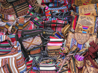 Peruvian hand made woolen fabric