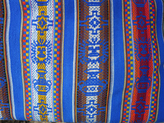 Peruvian hand made woolen fabric