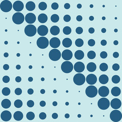 Polka dot  blue seamless pattern. 
