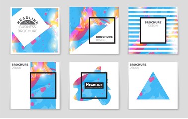 Abstract vector layout background set. For art template design, list, front page, mockup brochure theme style, banner, idea, cover, booklet, print, flyer, book, blank, card, ad, sign, sheet,, a4